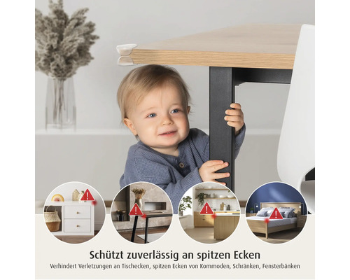 Reer transparante hoekbeschermers, 4 stuks