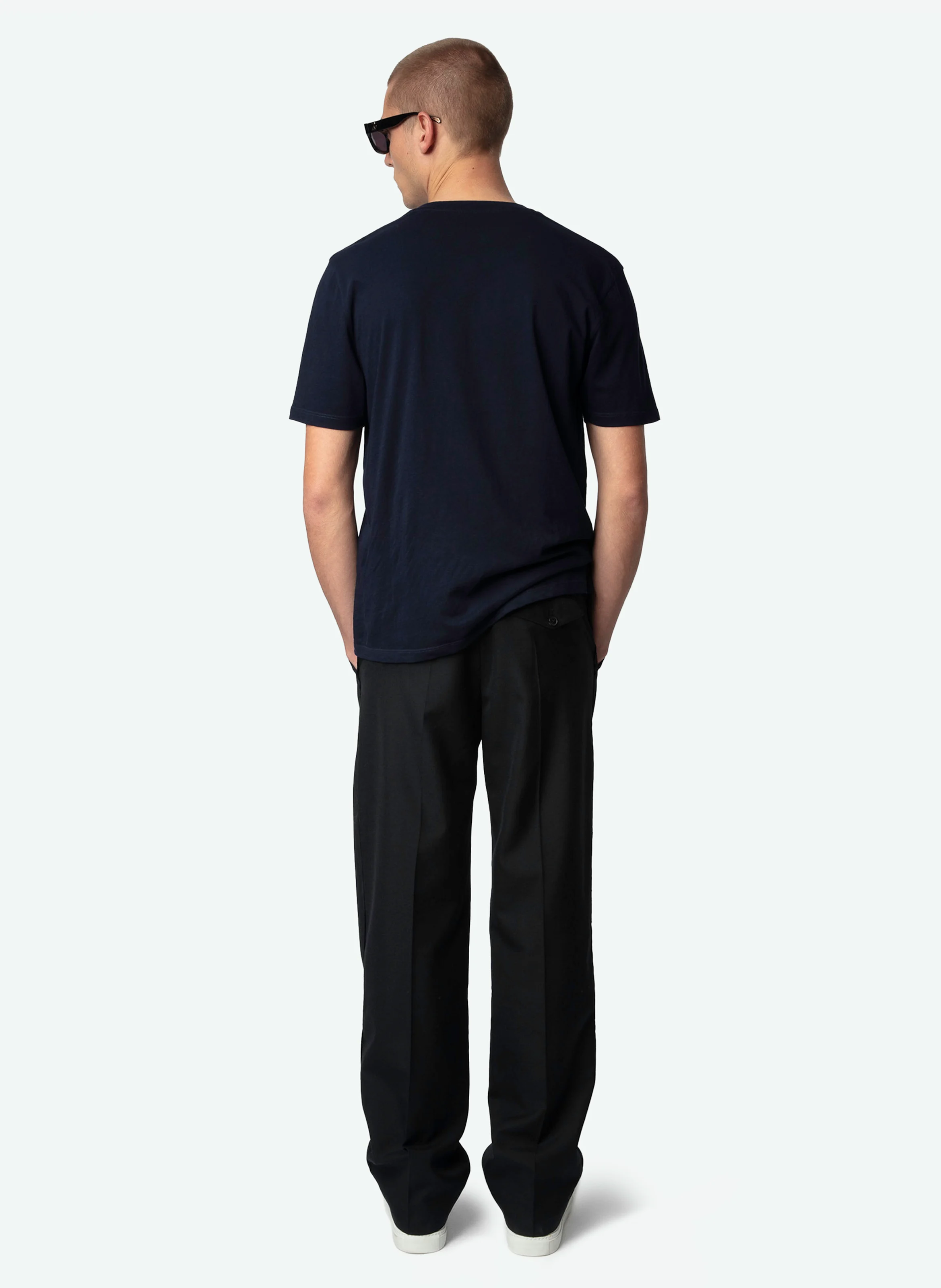 TOMMY - Tee-shirt droit en coton bio | Bleu