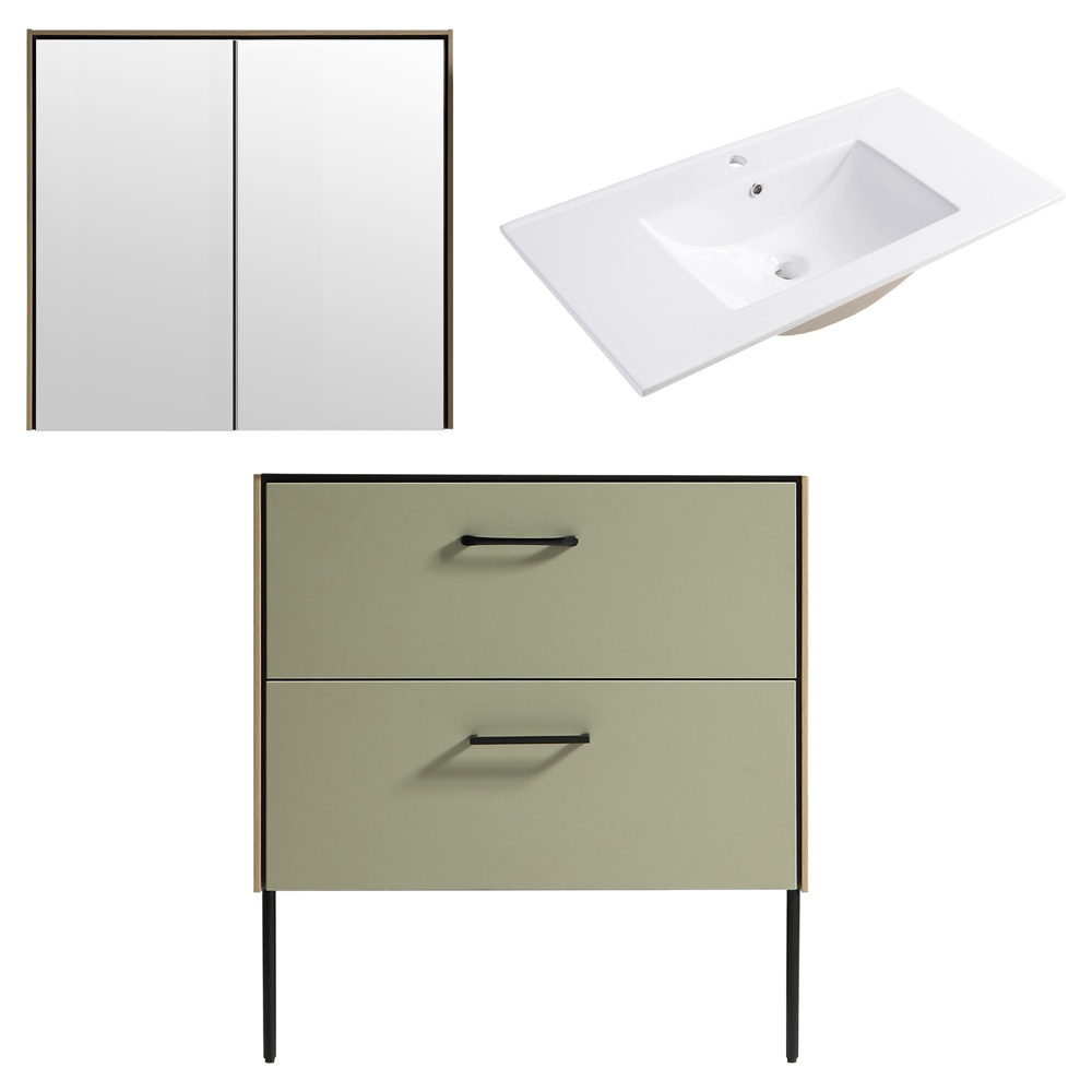 Differnz Legs meubelset 90cm groen