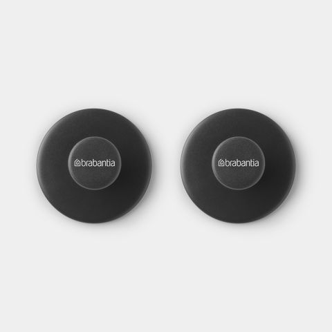ReNew Handdoekhaakjes, set van 2, inclusief schroeven en tape - Dark G