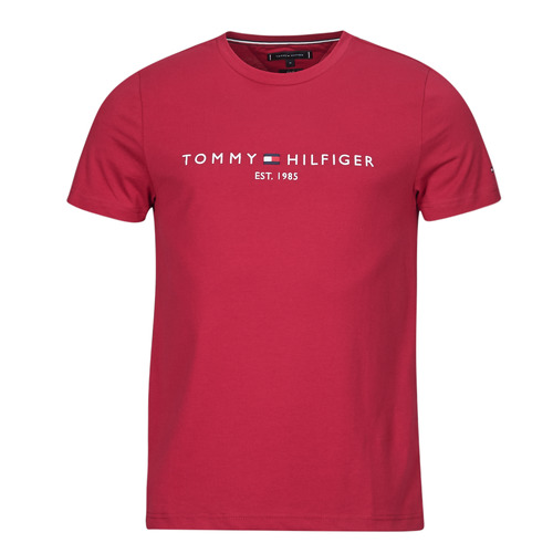 Tommy Hilfiger - TOMMY LOGO TEE - Bordeaux