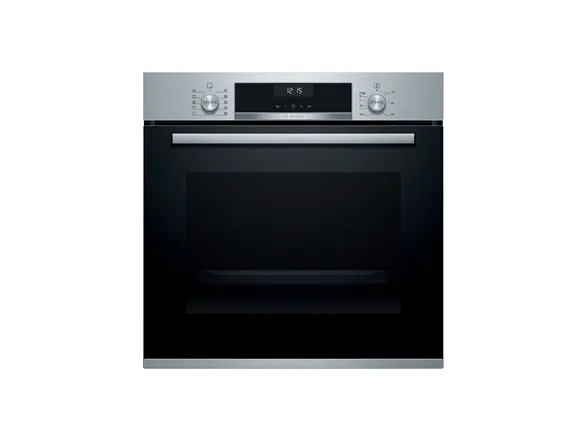 Bosch Serie | 6 HBG517CS1S - Ovn - til indbygning - niche - bredde: 56 cm - dybde: 55 cm - højde: 58.5 cm - med selv-rengøring - Klasse A - rustfrit stål