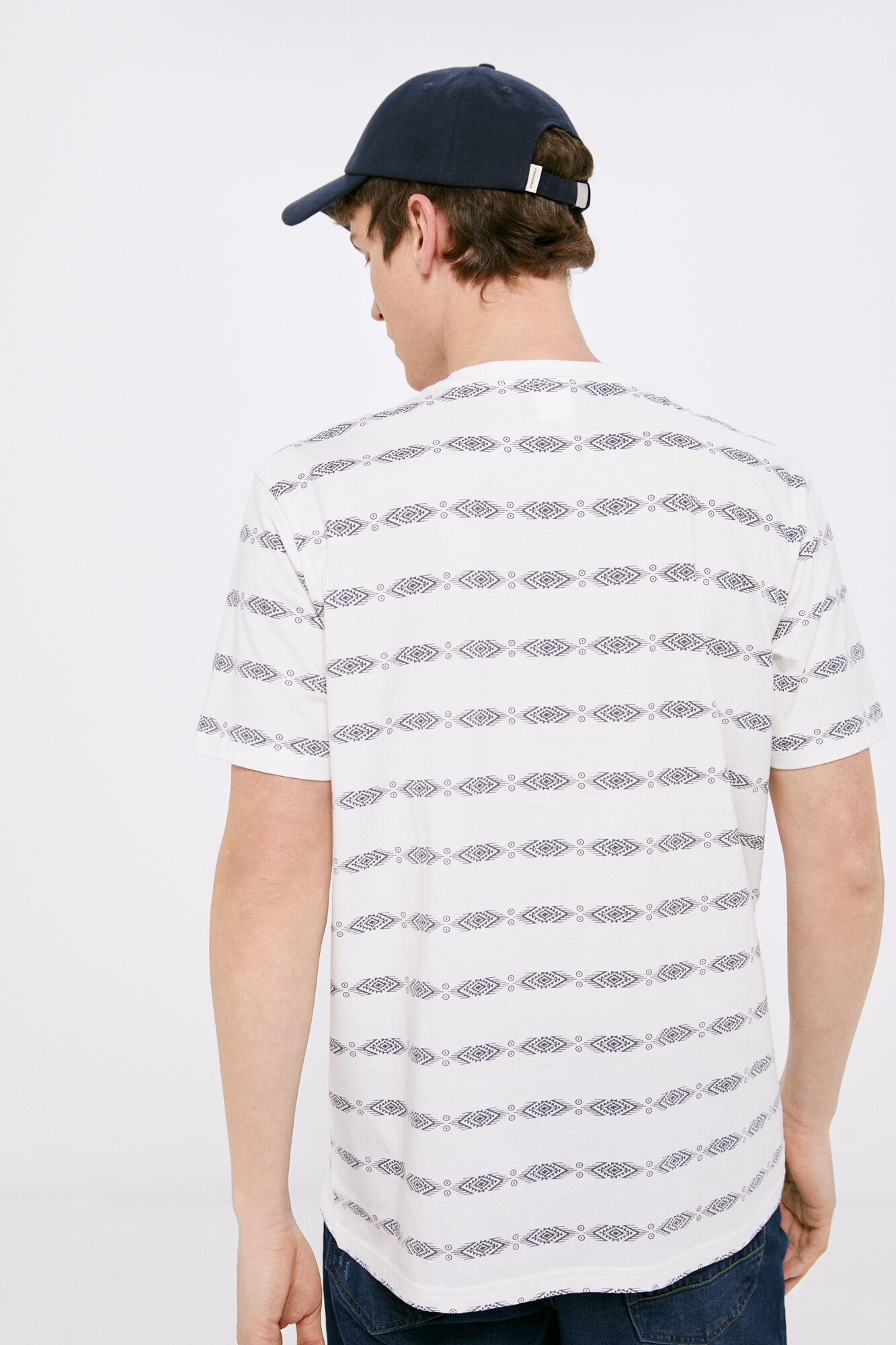 Camiseta Aop - marfim