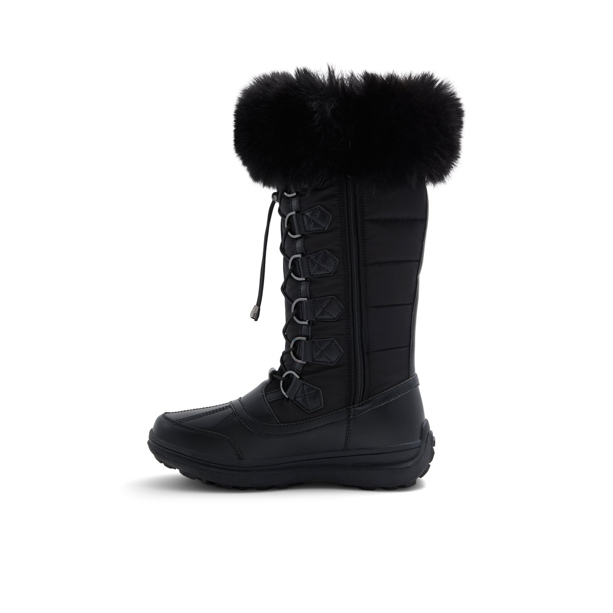 BANFF TRAIL-Rivulinee-Bottes d'hiver - Talon plat - Noir/Blanc