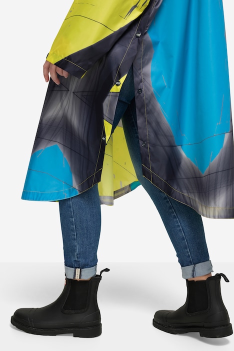 Funktions-Regencape, Unisex, Print, Kapuze