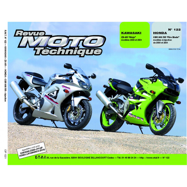 Etai - RMT 122.1 KAWASAKI ZX6R (2000 à 2001) et HONDA CBR 900 RR (2000 à 2001)