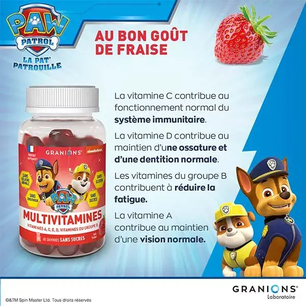 Granions Paw Patrol Multivitamin Gummies 60 gomas