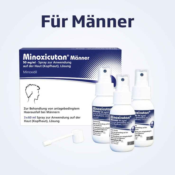 Minoxicutan® Männer 50 mg/ml Spray, 3X60 ml