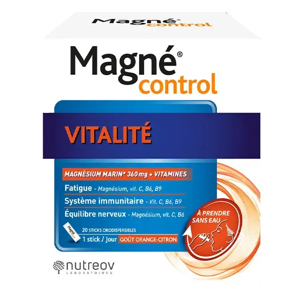 Nutreov Magne Control Vitalité boite 20 Sticks