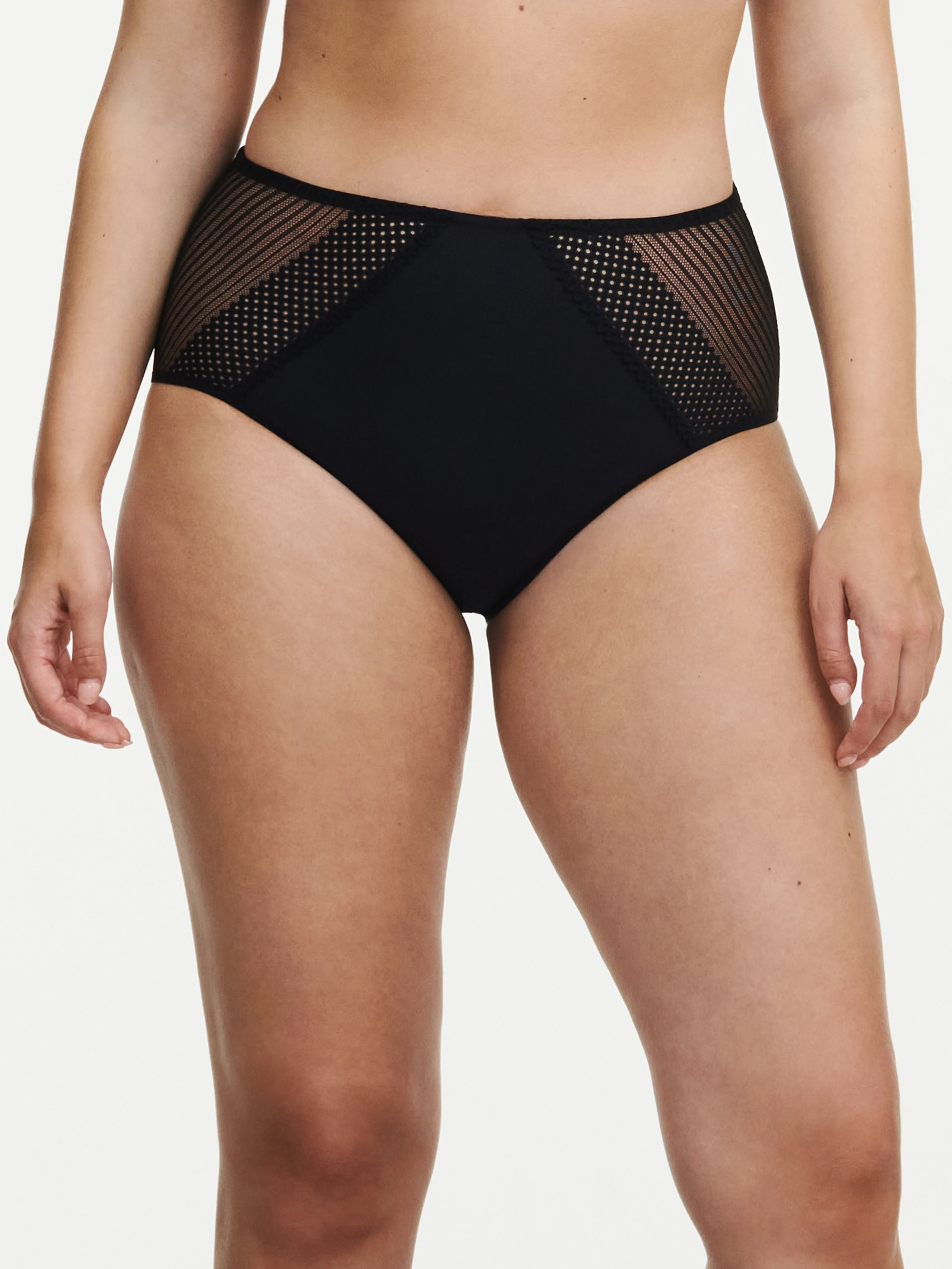 PLAY - Culotte taille haute en dentelle | Noir