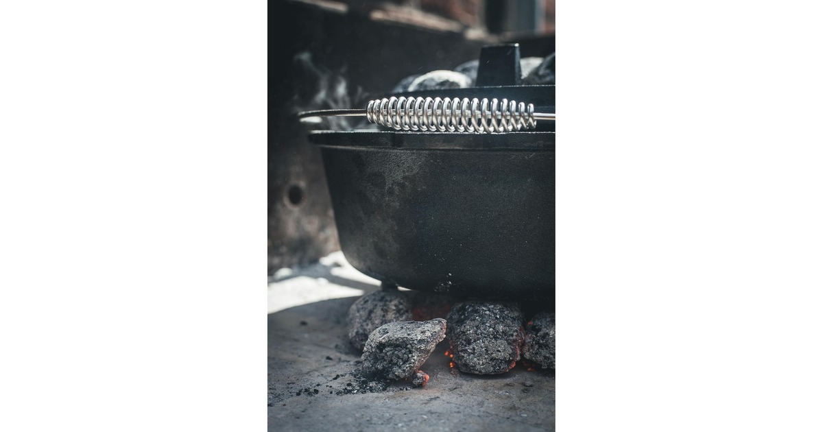 The WindmillDutch Oven 4,5 qt kookpan  (Zwart, Ø 25.5 cm | 3.8 liter)