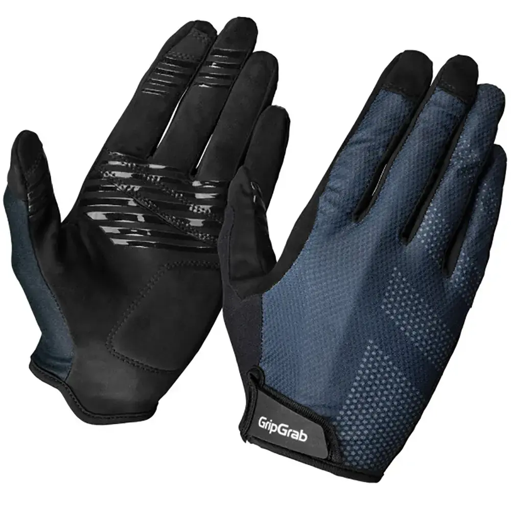 GripGrab Ride RC Lite Padded MTB Zomer Fietshandschoenen Lange Vingers Blauw
