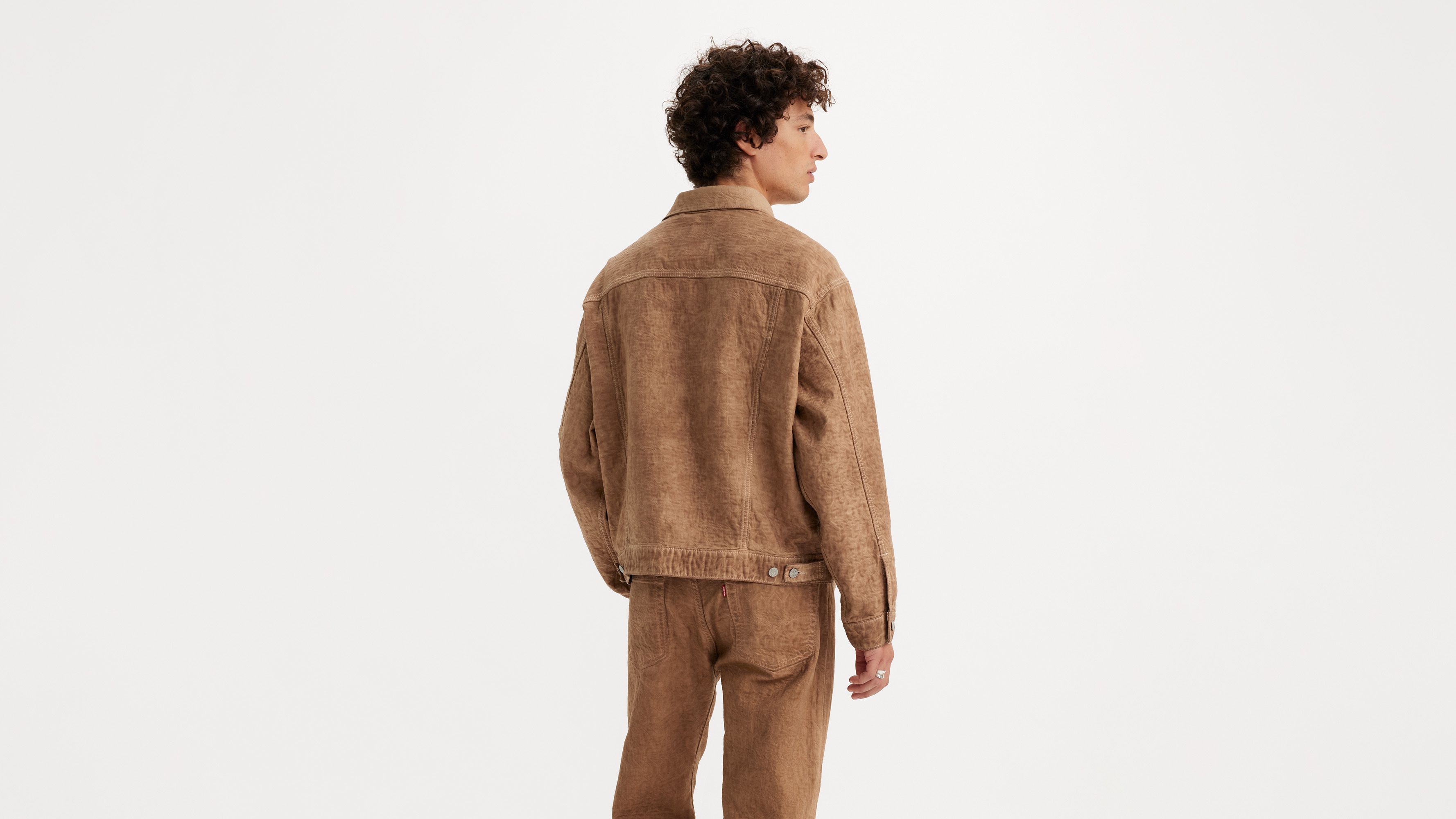Veste Trucker jacquard Stussy & Levi's® - Khaki Two Tone Garment Dye - Marron