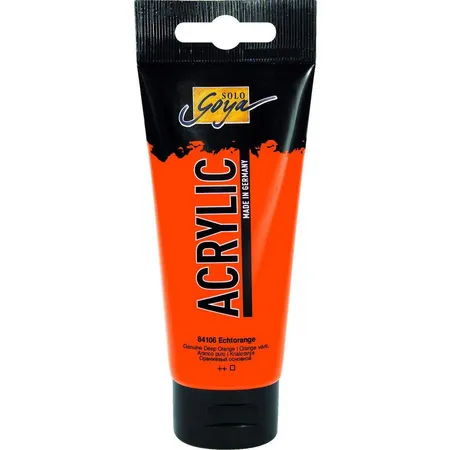SOLO GOYA Acrylic Echtorange 100 ml Tube