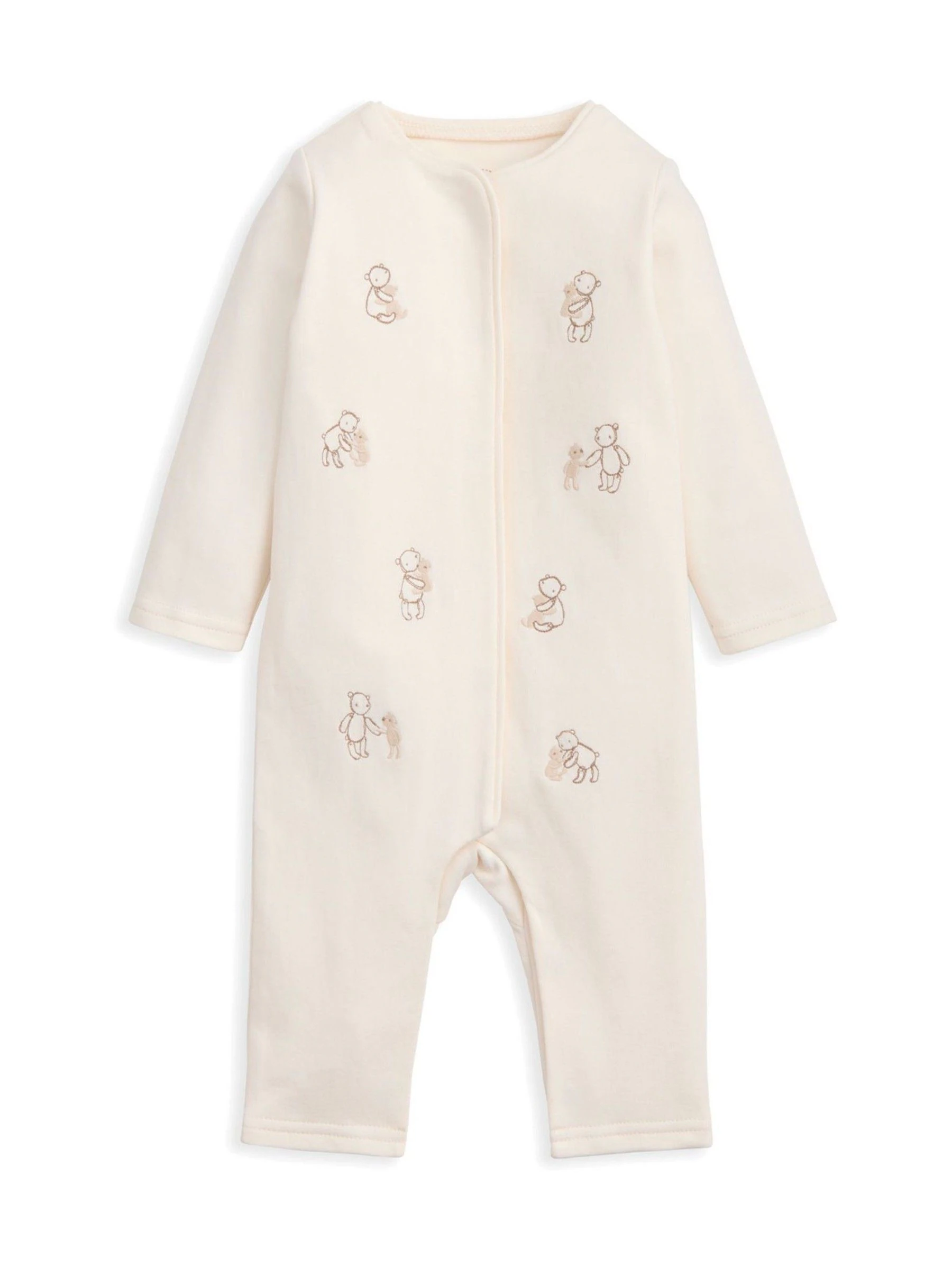 Mamas & Papas Embroidered Teddy Bear Romper