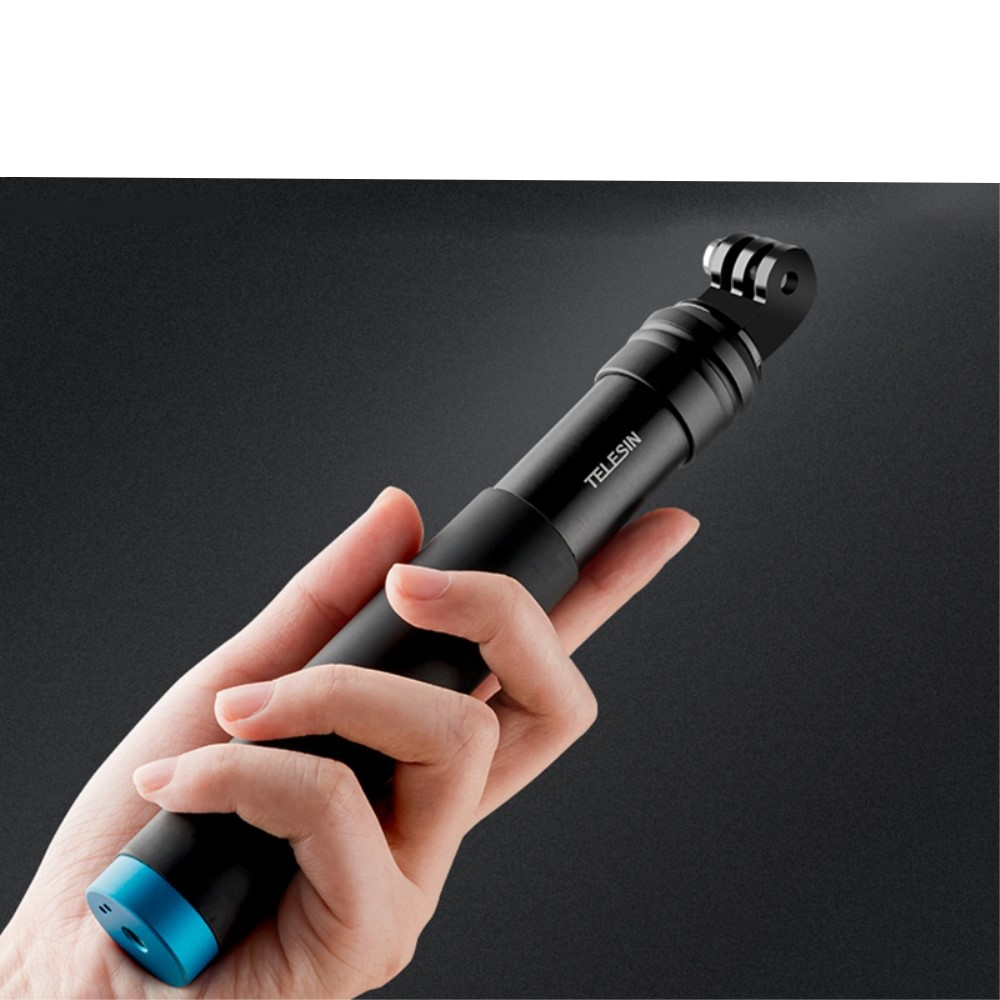(90cm) 2in1 Aluminium Selfie Stick Tripod Dreibein Stativ Halterung für Smartphone und GoPro (mit Adapter) - Schwarz