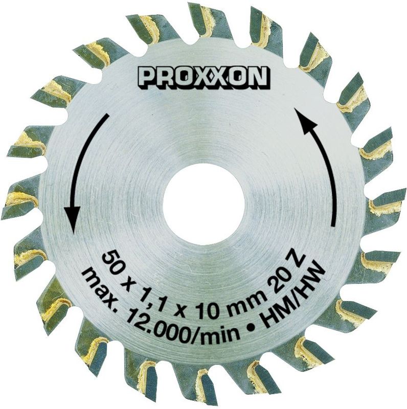 Proxxon - Cirkelzaagblad - ø 50 mm - Nauwkeurig zaagwerk - 20 Tanden
