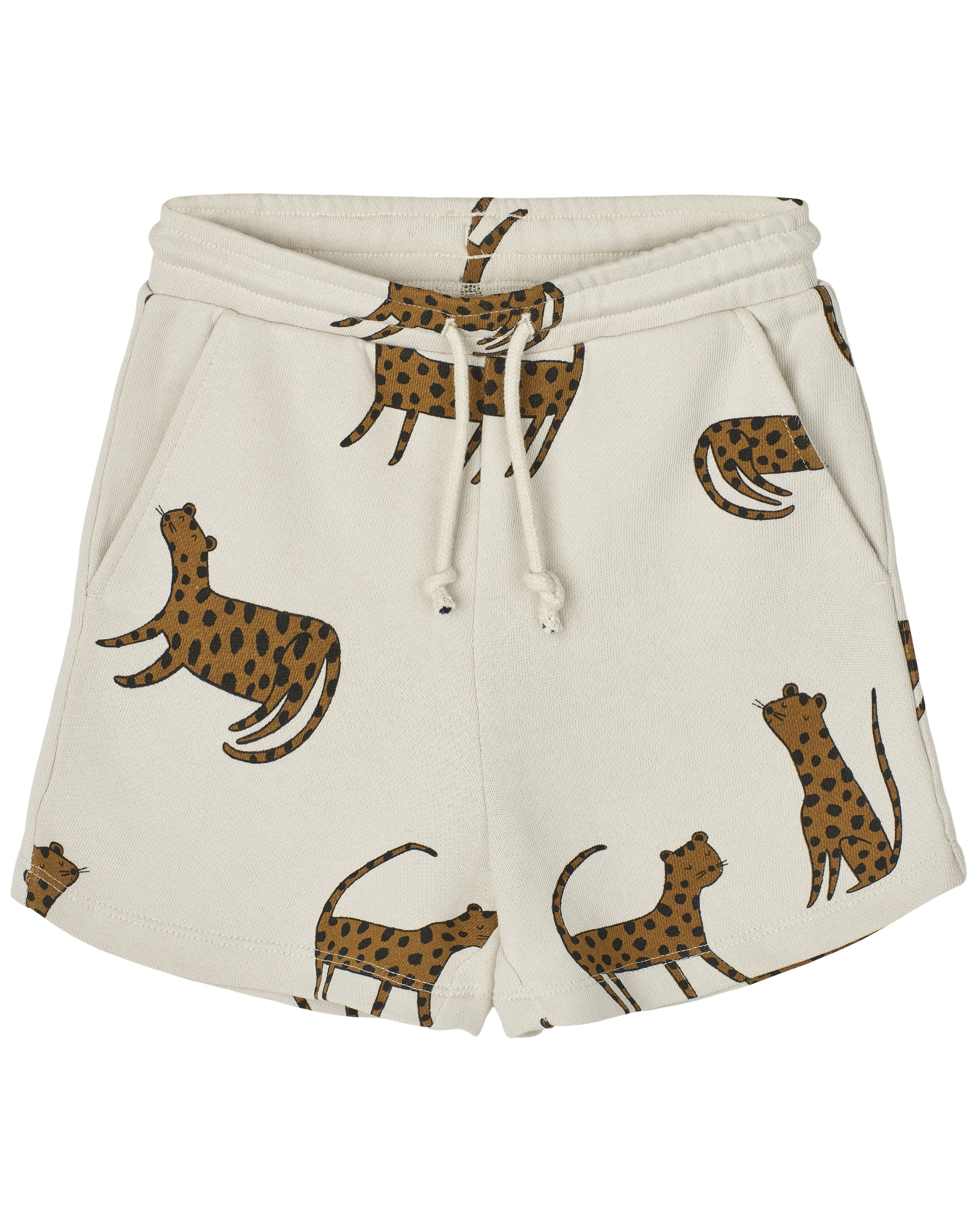 Sweatshorts GRAM LEOPARD in sandy