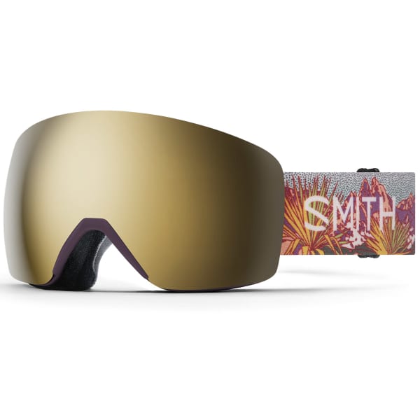 Masque de ski SMITH SKYLINE AS CAROLINE C CHROMAPOP SUN BLACK GOLD MIRROR