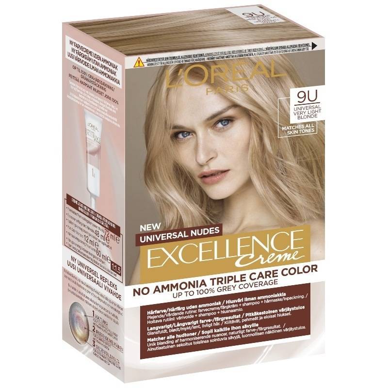 L'Oréal Paris Excellence Universal Nudes 192 ml - 9U Very Light Blonde