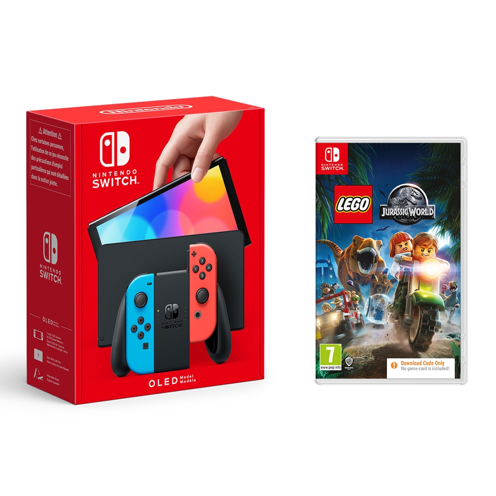 Nintendo Switch OLED Neon Konsole & Select Code im Spiel