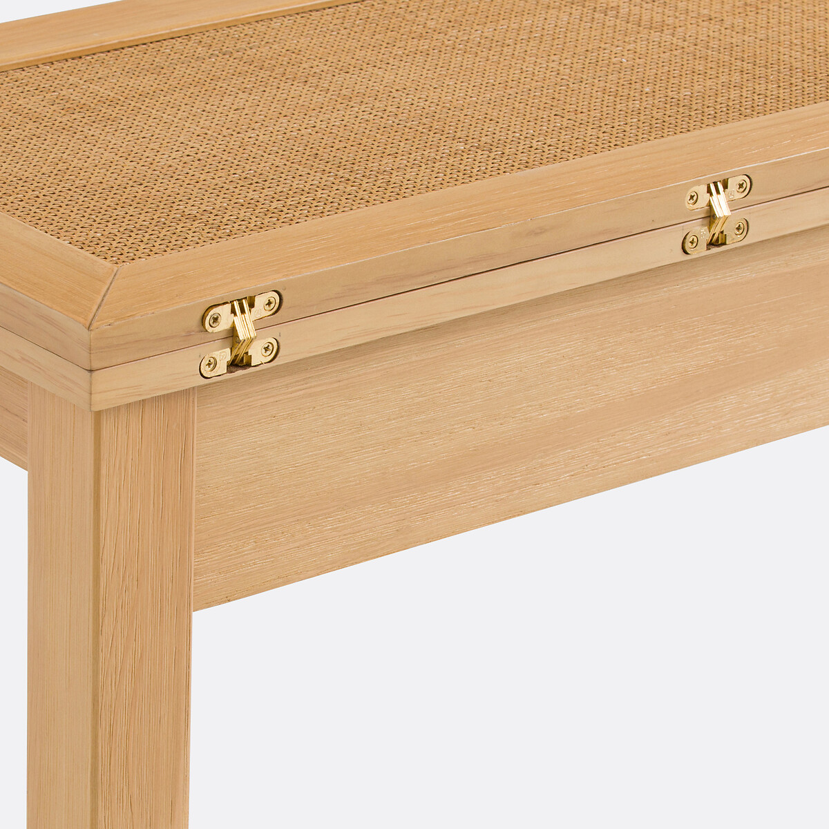 LA REDOUTE INTERIEURS<br>Mesa consola em pinho e rattan, Gabin