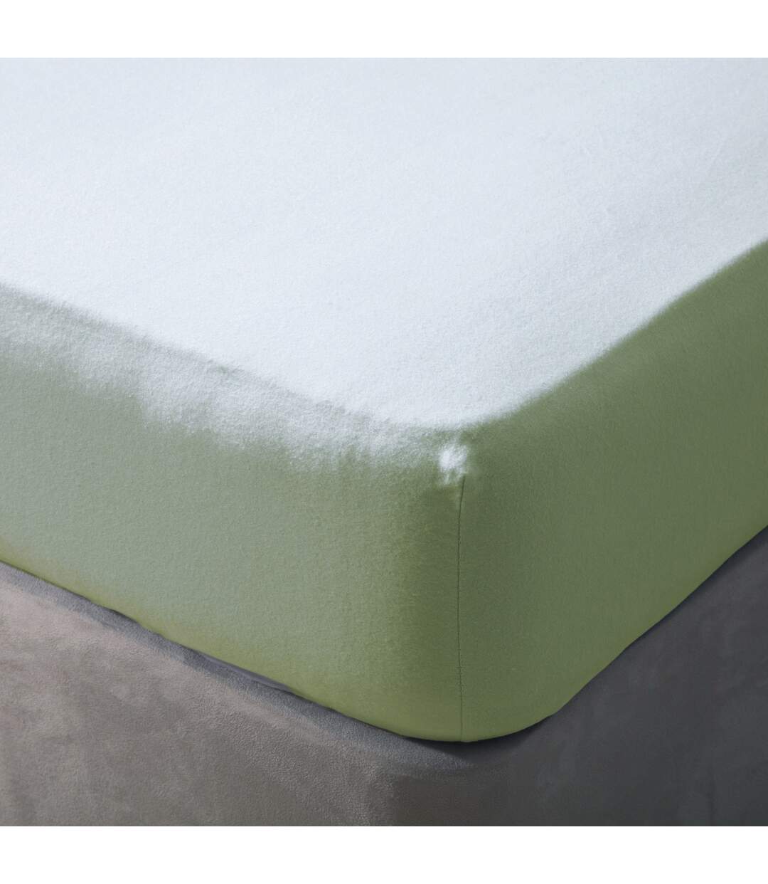 Belledorm - Drap-housse BRUSHED COTTON (Vert pomme) - UTBM304