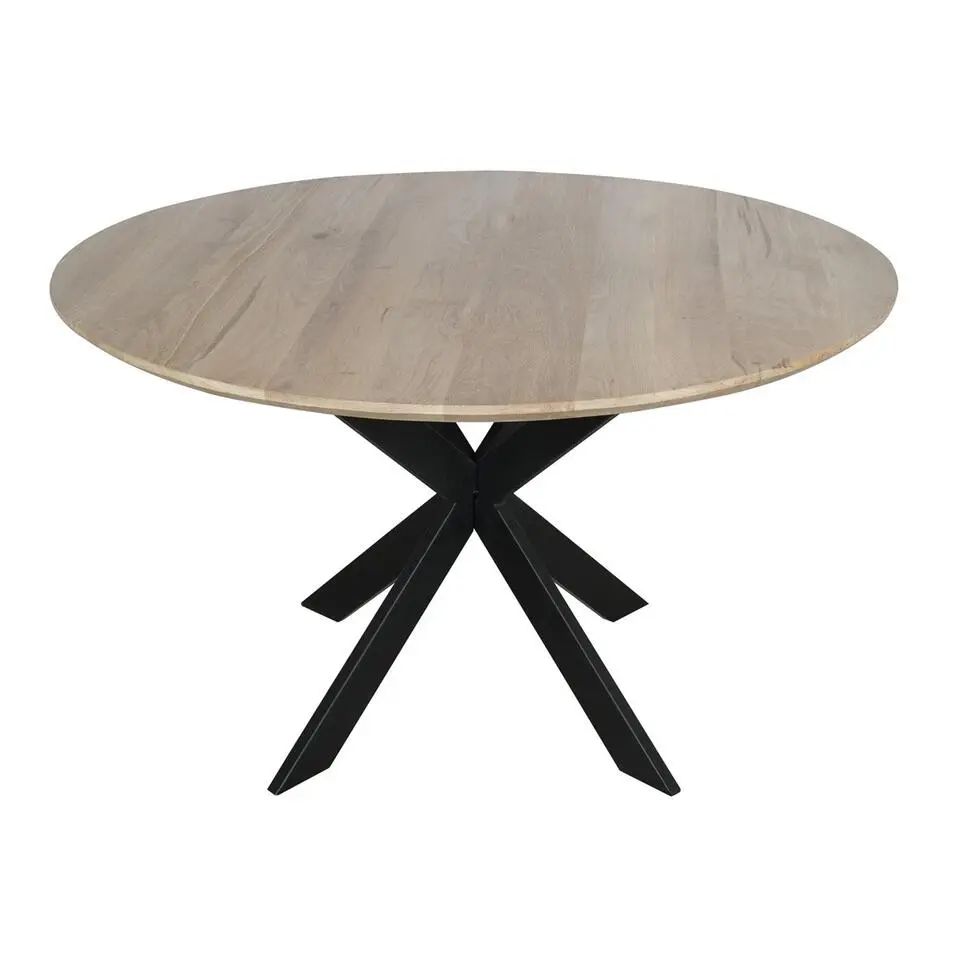 Eettafel Naturel Hout - 130x130x76cm - Ferris