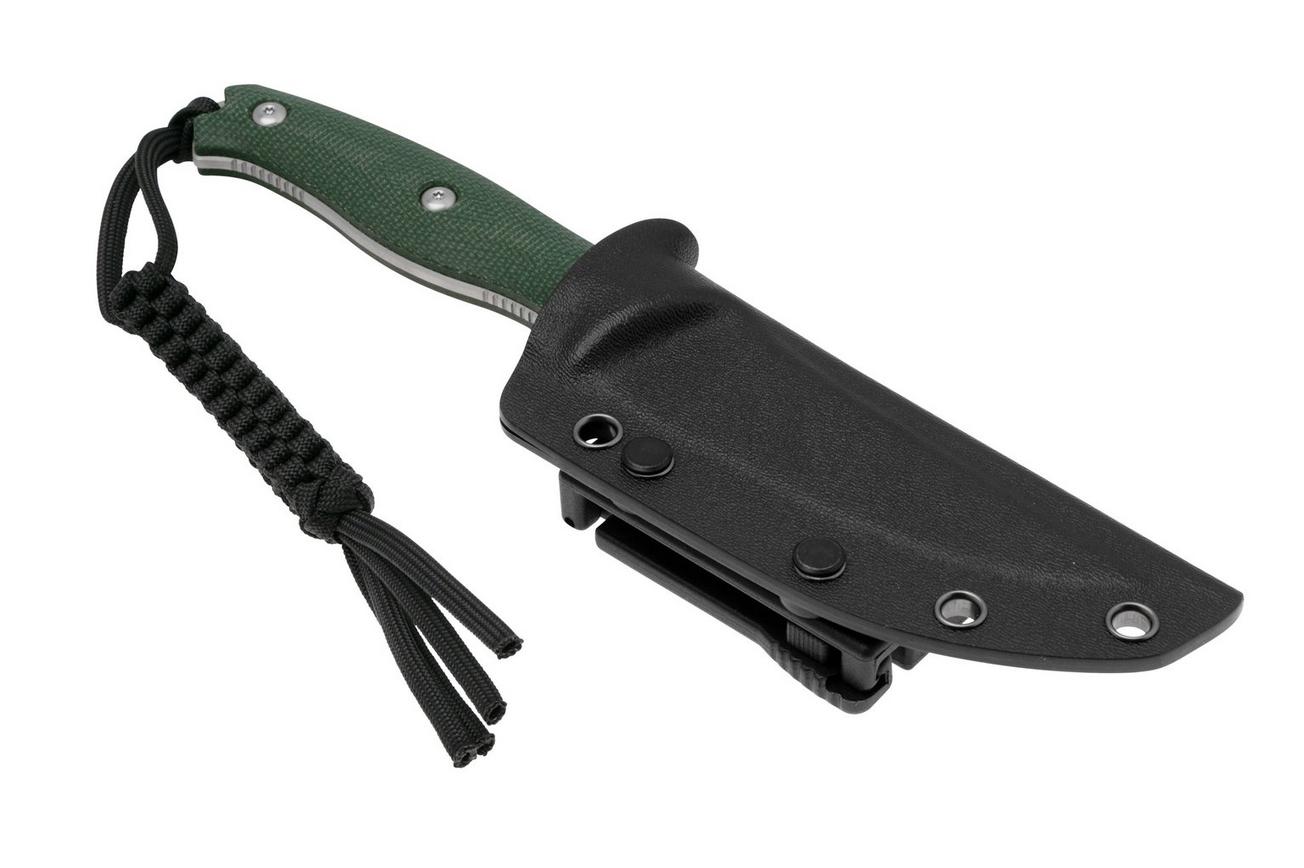 CIVIVI Stormridge C23041-3 Satin Nitro-V, Green Canvas Micarta, vaststaand mes