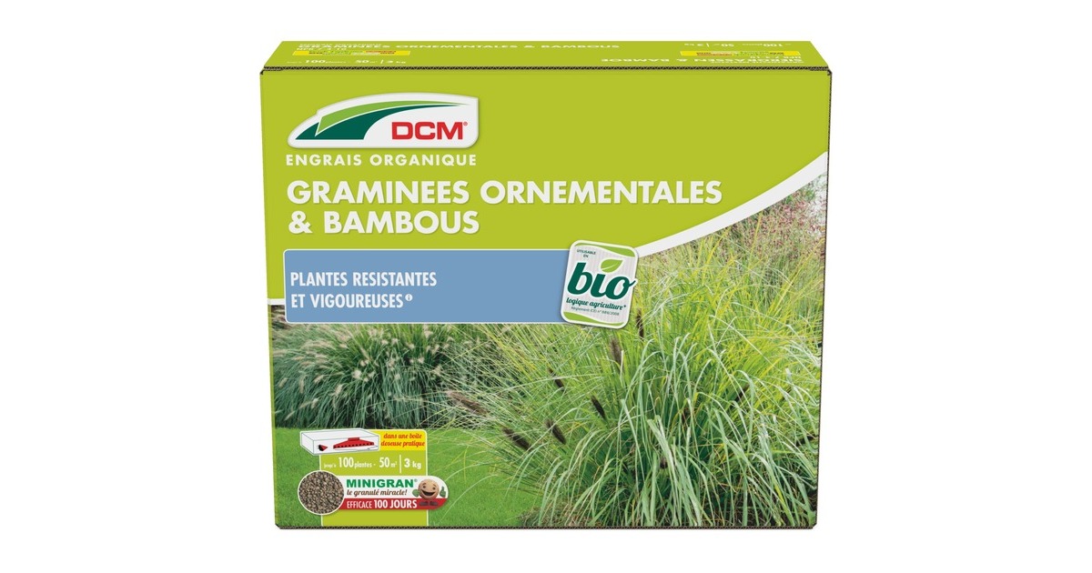 DCMMeststof Siergrassen & Bamboe 3 kg  (Tot 50 m²)