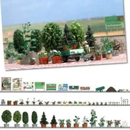 Busch 1211Blumen- und Pflanzkübel-Set