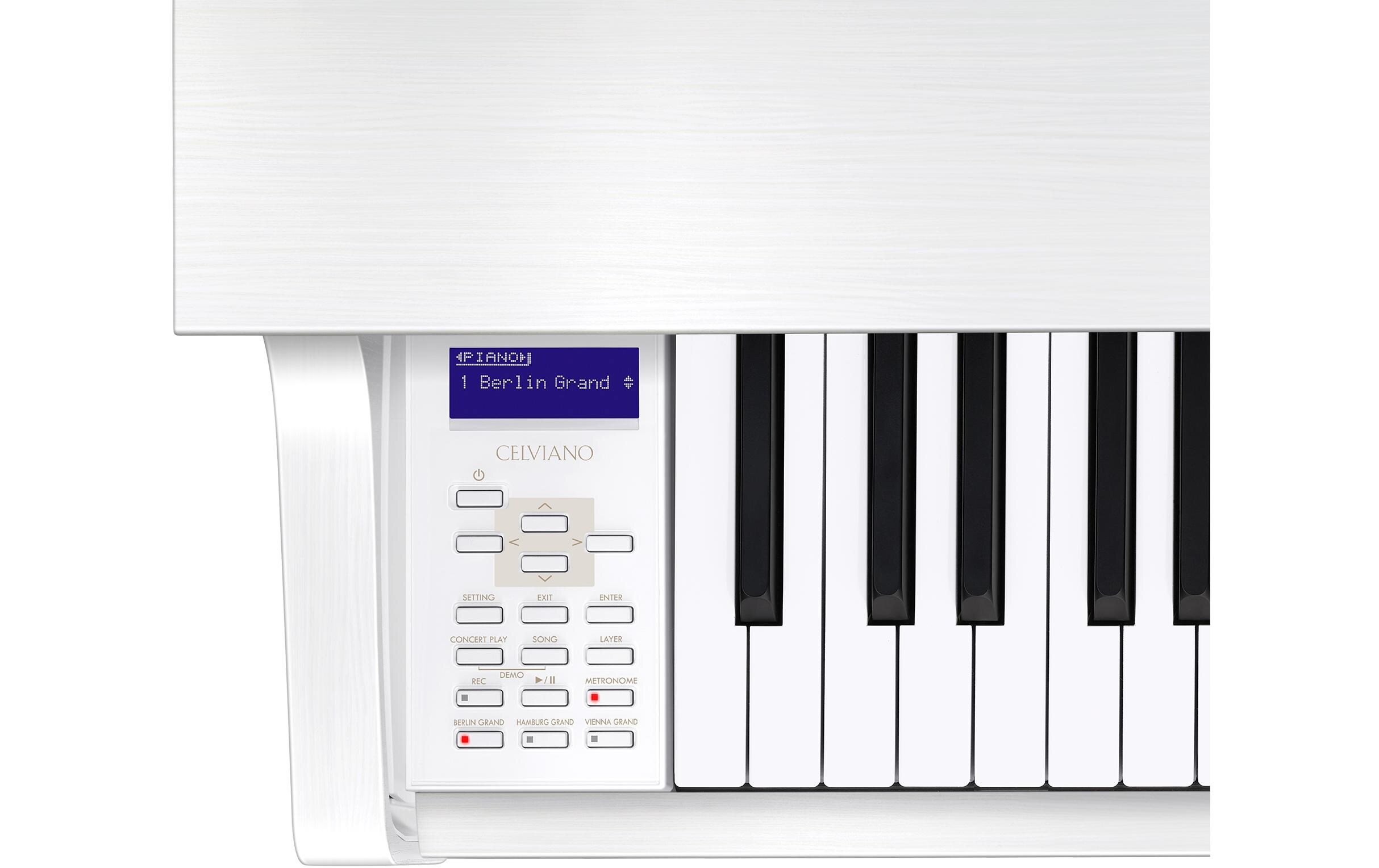 E-Piano CELVIANO Grand Hybrid GP-310WE Weiss<br>E-Piano mit gewichtetem Natural-Grand-Hammer-Action-Keyboard mit 88 Tasten