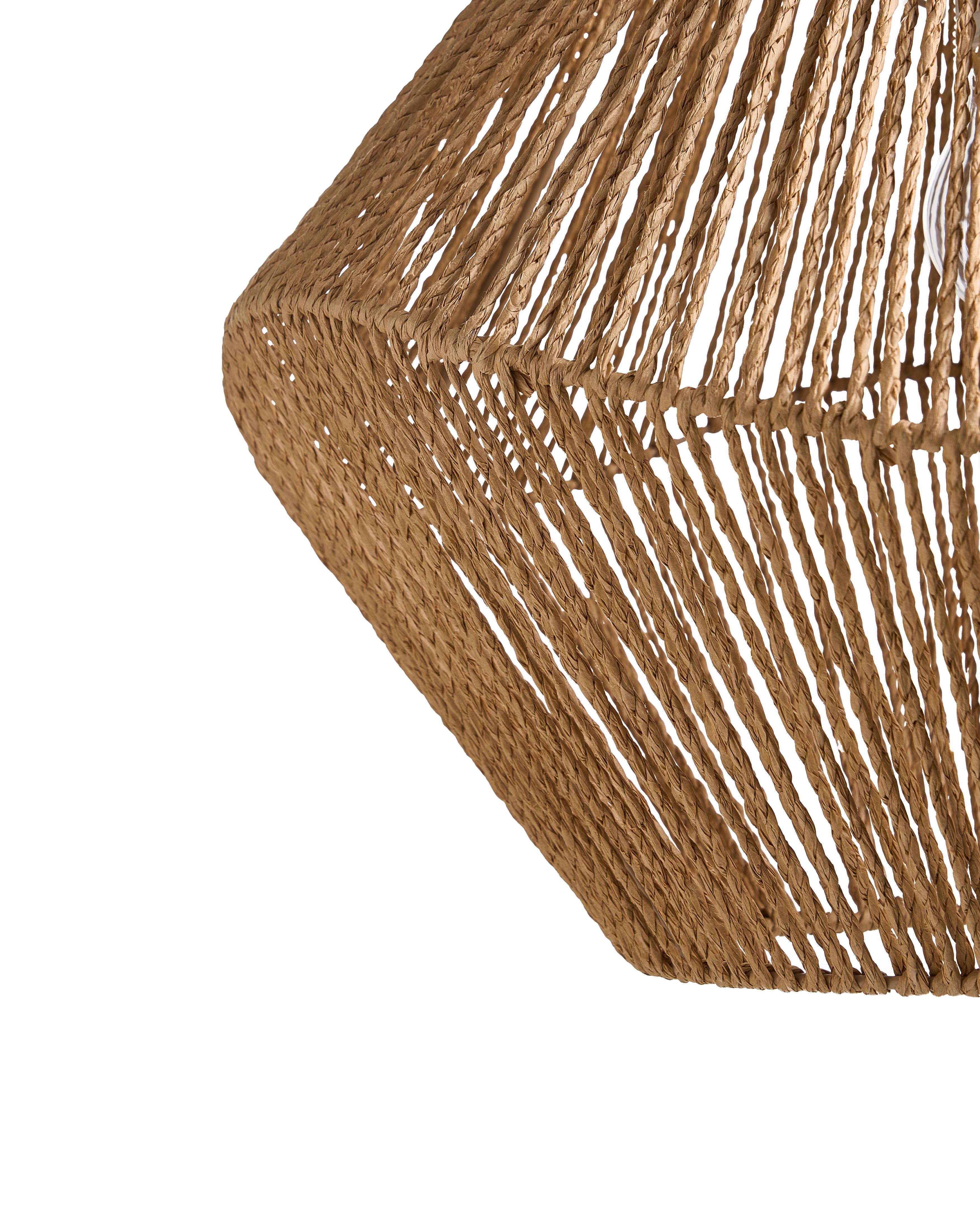 Hanglamp YAMBOU Papierkoord Natuurlijk