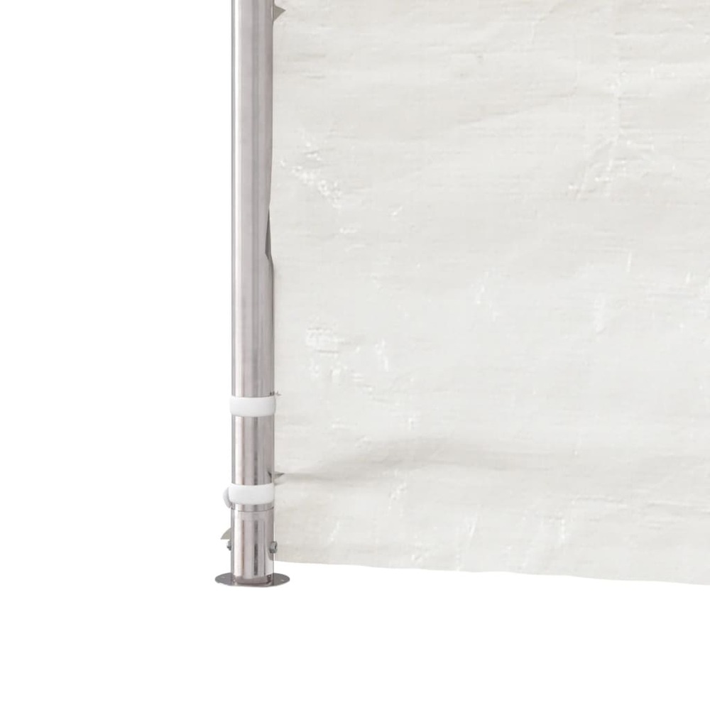 Belvédère avec toit blanc 4,46x5,88x3,75 m polyéthylène