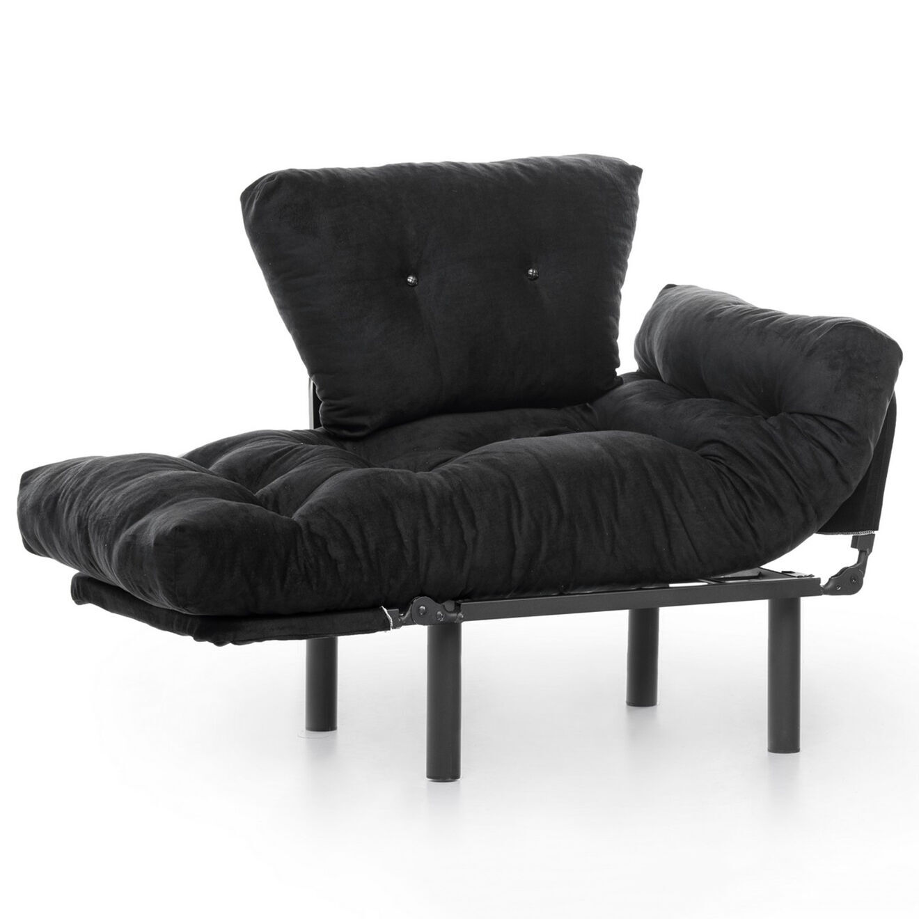 Atelier del Sofa Fauteuil Nitta noir - 128x35x65 cm