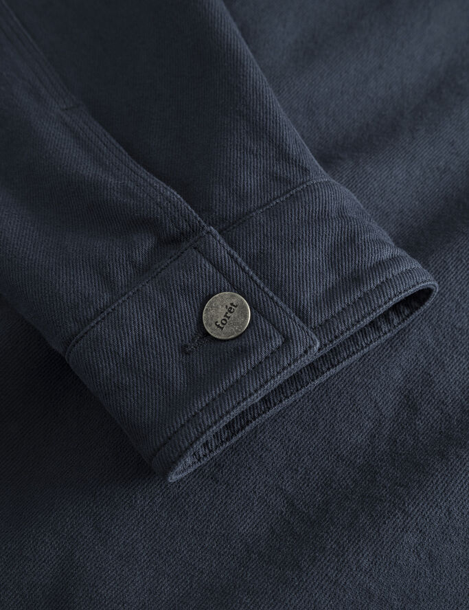 Forét ROWAN OVERSHIRT Washed black den