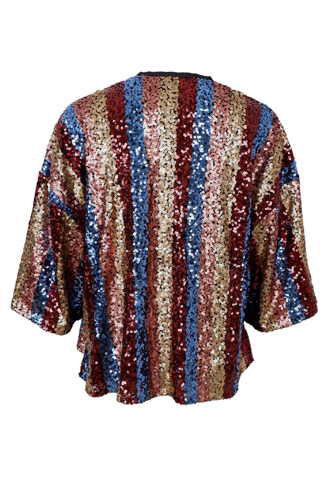 Black Colour Bcstudio Sequin Kimono 40709