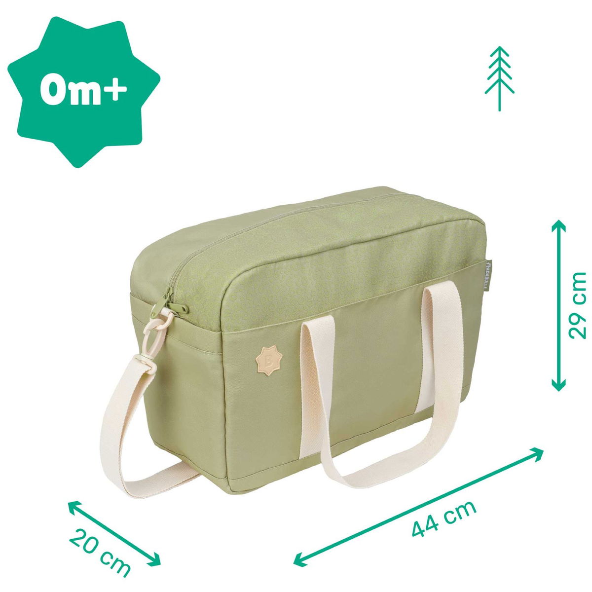 badabullebadabulle   Wickeltasche  Bowling olive