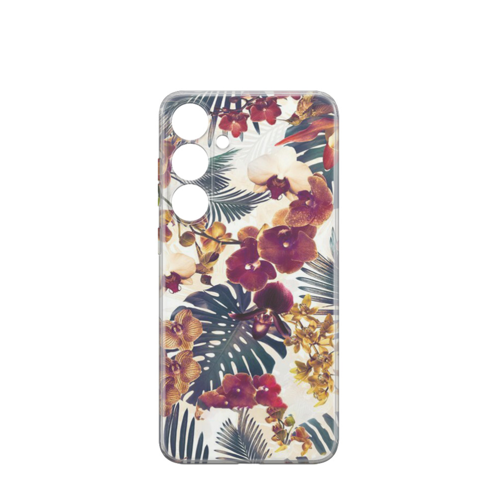 Samsung Galaxy S24 Plus Gummi Hülle Flower Mix 2 - Versch. Farben