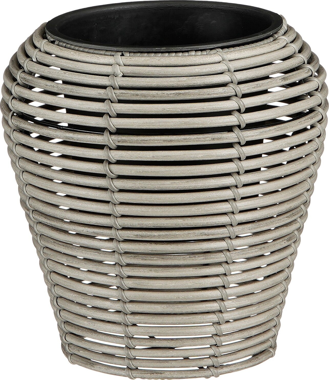 Mica Decorations bloempot Cesena grijs D 28 H 28 cm