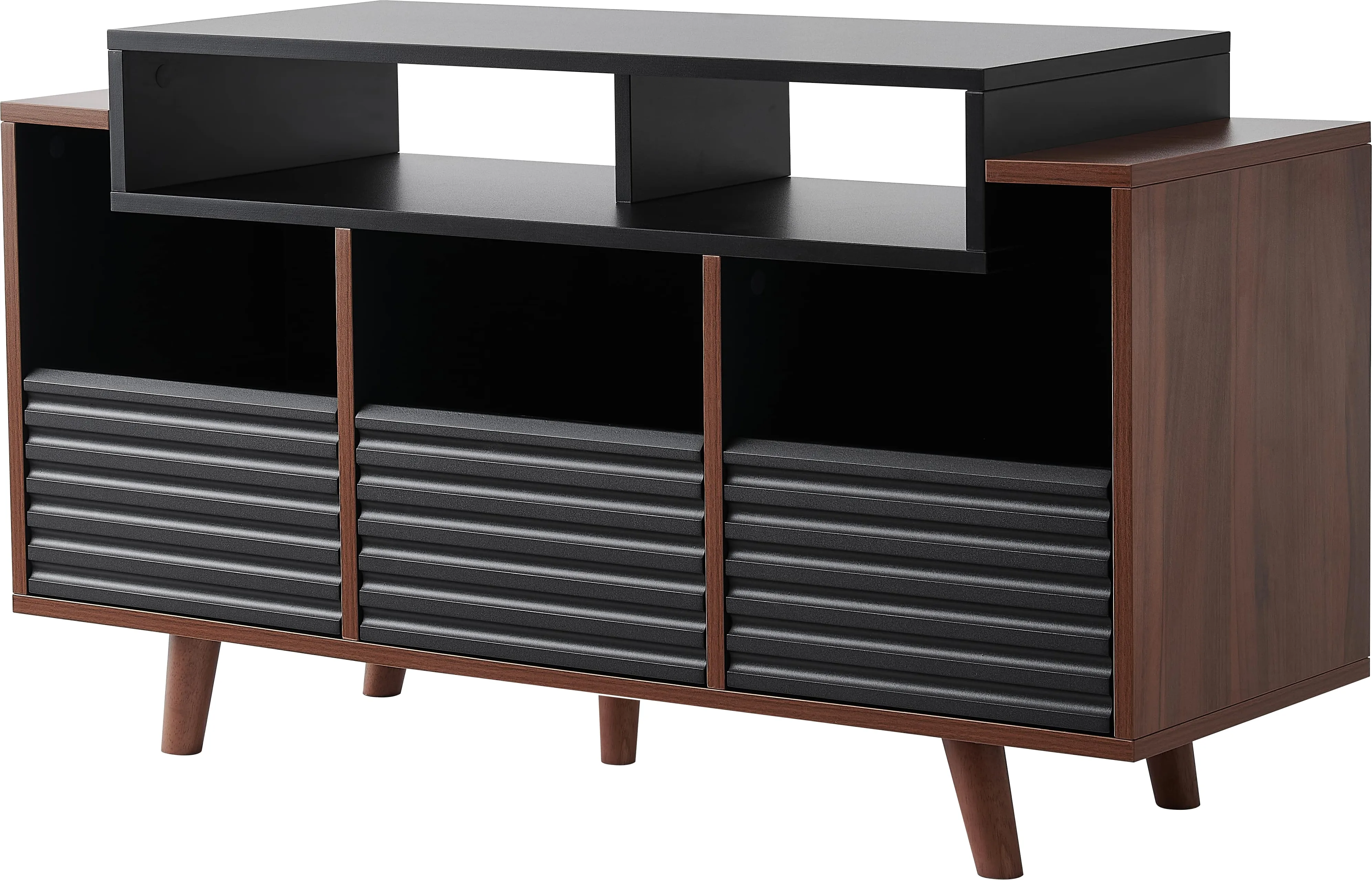 NorStone Oslo 1200 Noir et Noyer Meubles hi-fi