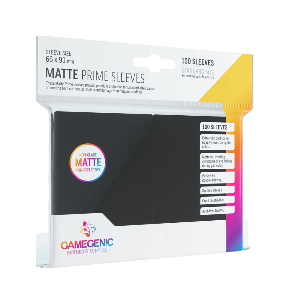 Matte prime sleeves - zwart