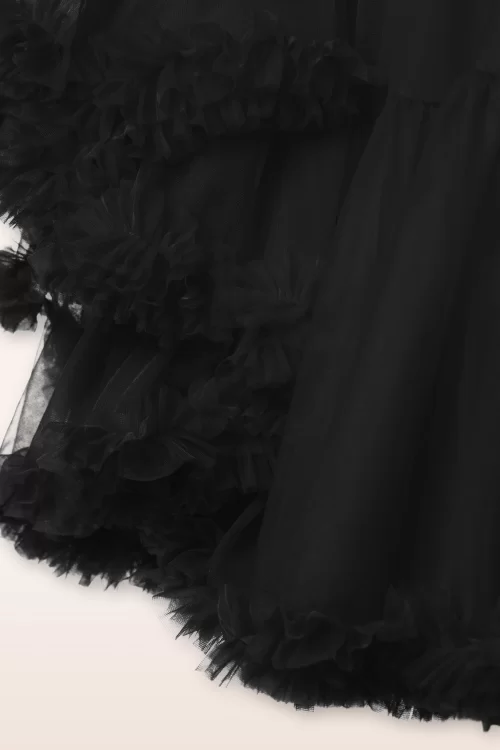 Topvintage Boutique Collection The Penelope petticoat in zwart
