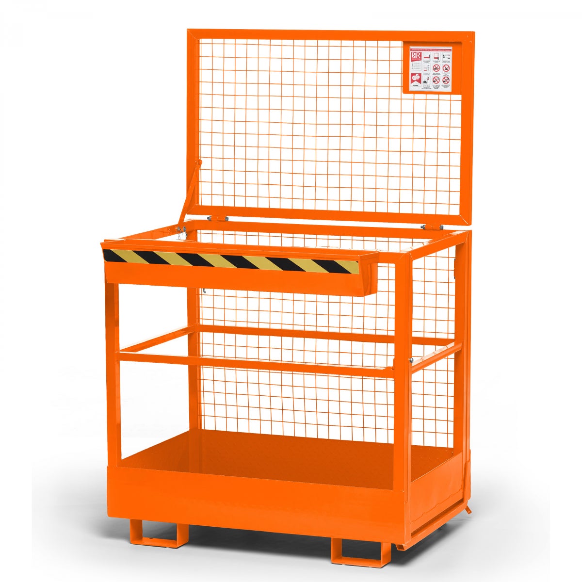 R+R Industriële Technologie Werkmand Type RAK 1200x800x1910mm RAL2004 Zuiver Oranje