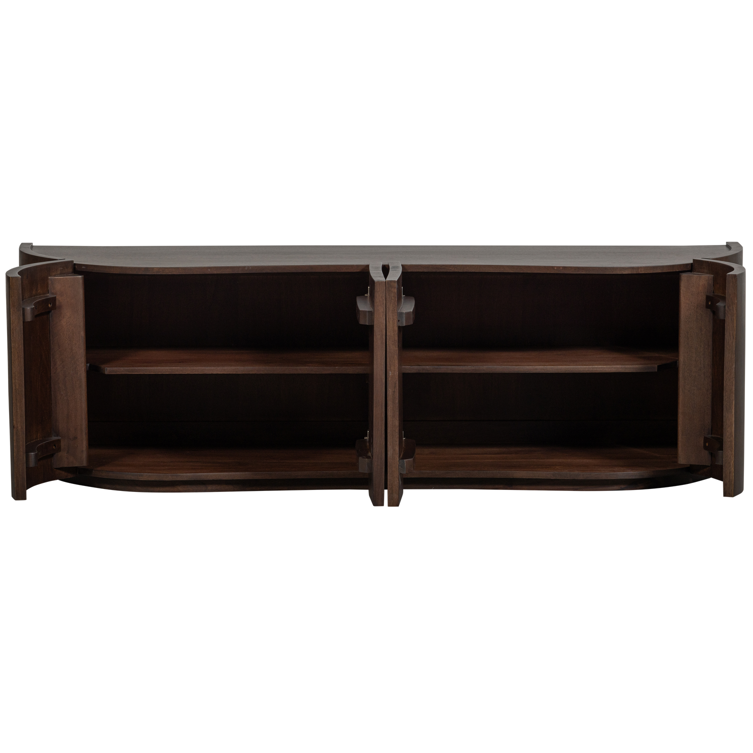 WOOOD Sense Dressoir 4-Deurs - Mango - Walnoot - 50x160x46