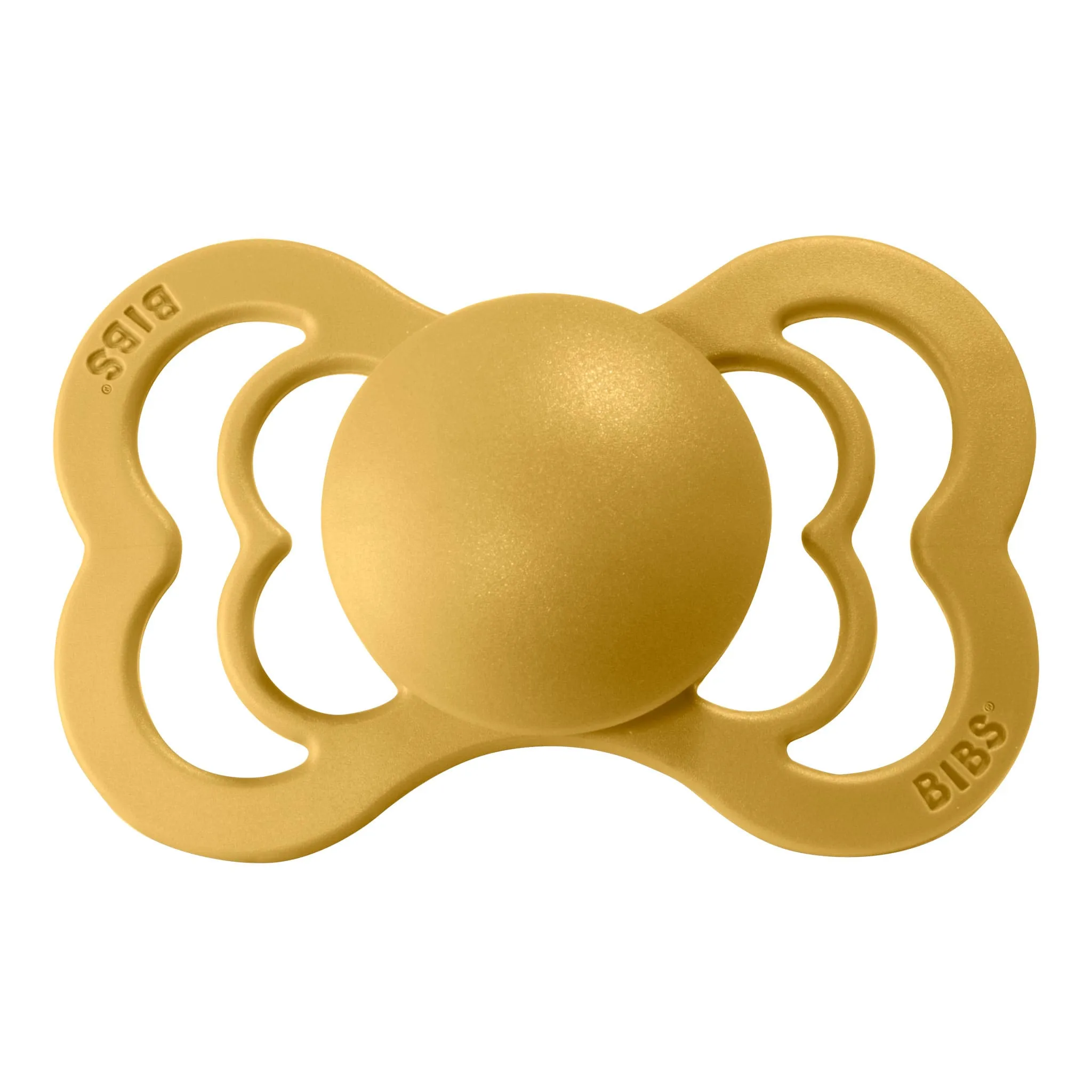 Bibs Suce Symétrique Supreme 6-18mois Silicone - Moutarde (Grandeur 2)