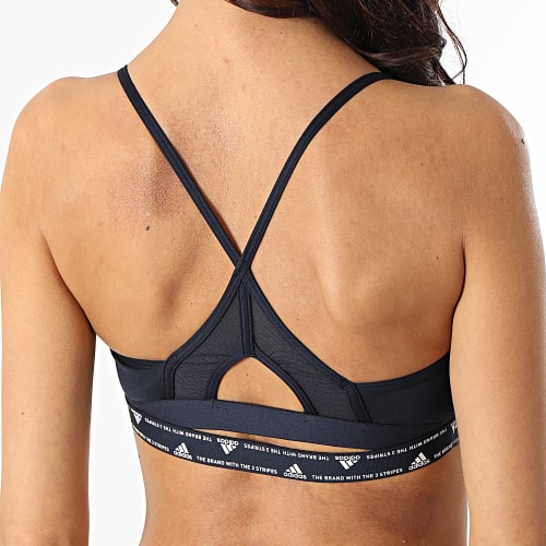 Brassière Femme 3 Stripes HC7863 Bleu Marine