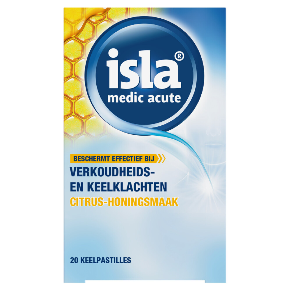 Isla Medic Acute Citrus-Honingsmaak20 tabletten