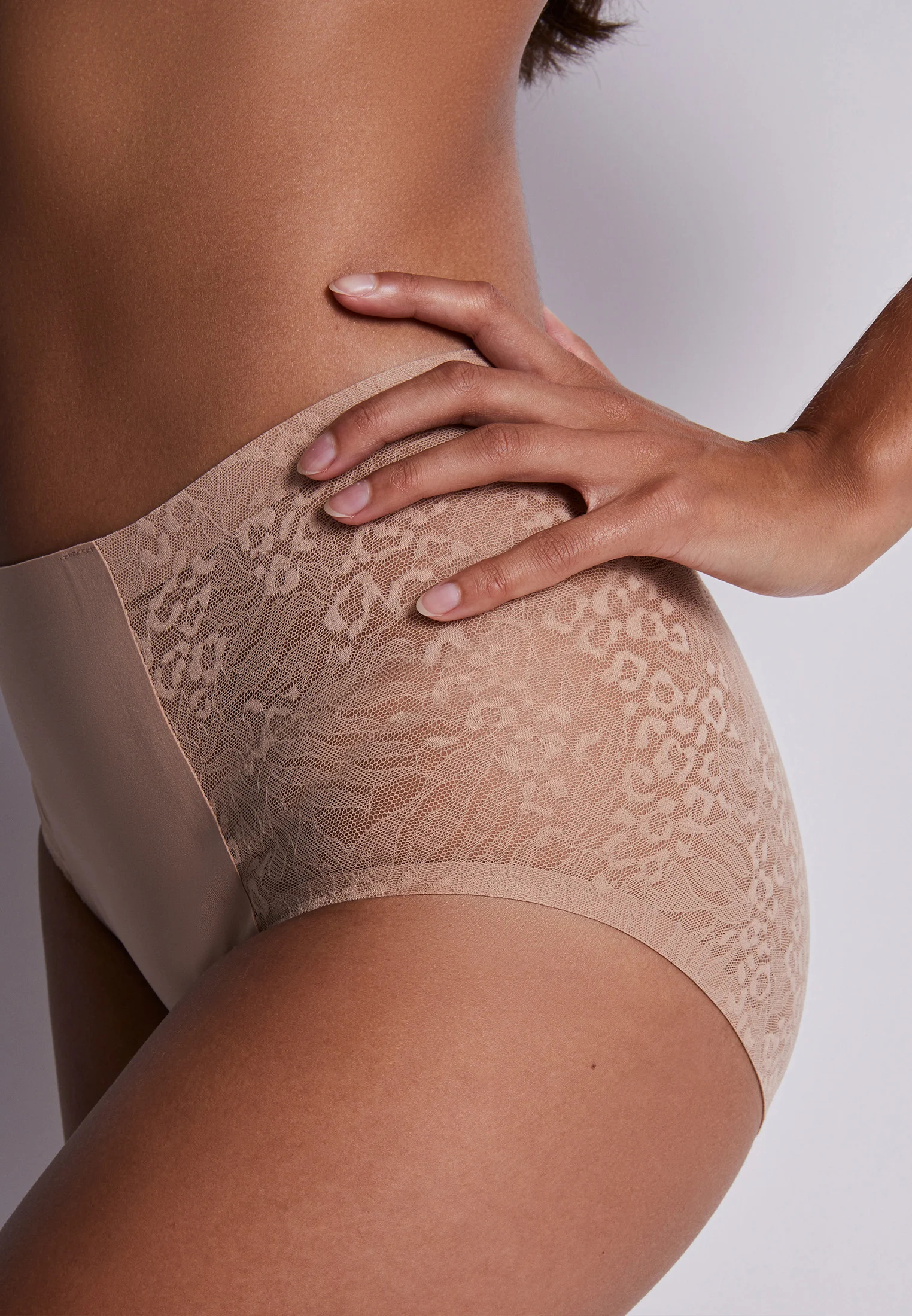 SCULPT BY AUBADE - Culotte taille haute | Beige