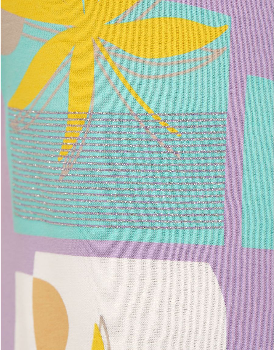 T-shirt parme 100% coton